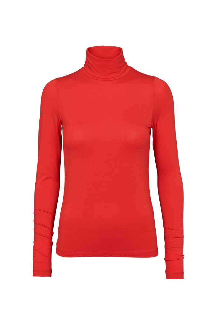 Basic Apparel Joline T-Neck T-shirts 278 High Risk Red
